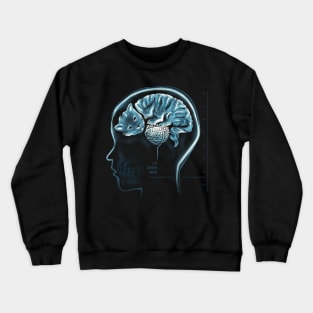 Cat Owner Brain Crewneck Sweatshirt